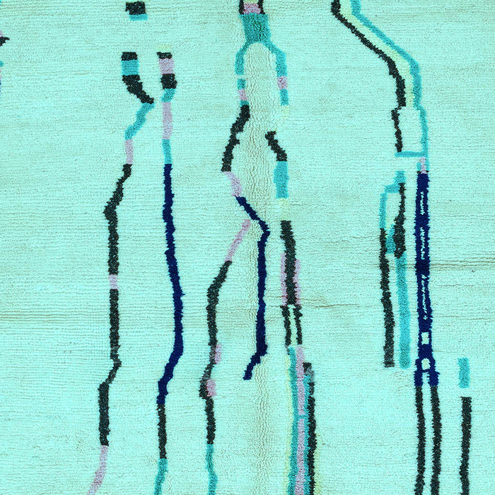 Machine Washable Solid Light Blue Modern Rug, wshabs2914lblu