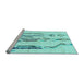 Sideview of Machine Washable Solid Light Blue Modern Rug, wshabs2914lblu