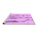 Sideview of Machine Washable Solid Purple Modern Area Rugs, wshabs2914pur