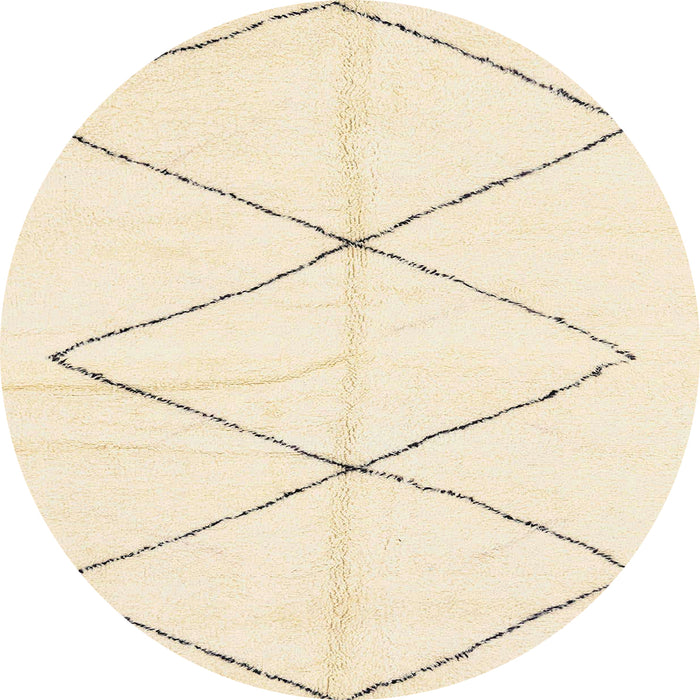 Round Machine Washable Abstract Khaki Gold Rug, wshabs2915