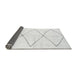 Sideview of Solid Gray Modern Rug, abs2915gry