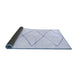 Sideview of Solid Blue Modern Rug, abs2915blu