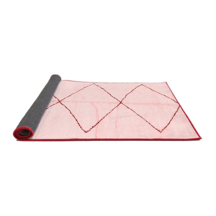 Solid Red Modern Area Rugs