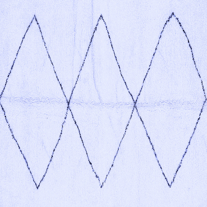 Square Machine Washable Solid Blue Modern Rug, wshabs2915blu