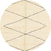 Round Abstract Khaki Gold Solid Rug, abs2915