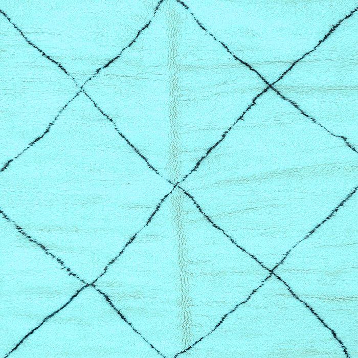 Square Machine Washable Solid Light Blue Modern Rug, wshabs2916lblu