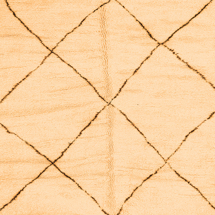 Square Machine Washable Solid Orange Modern Area Rugs, wshabs2916org