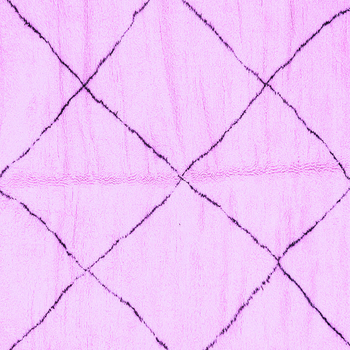Square Machine Washable Solid Purple Modern Area Rugs, wshabs2916pur