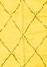 Machine Washable Solid Yellow Modern Rug, wshabs2916yw