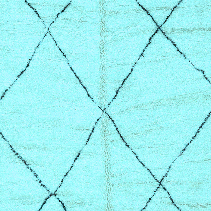 Machine Washable Solid Light Blue Modern Rug, wshabs2916lblu