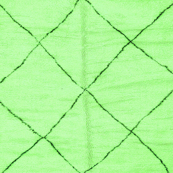 Square Machine Washable Solid Green Modern Area Rugs, wshabs2916grn