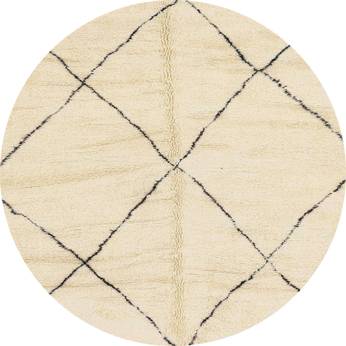 Round Machine Washable Abstract Gold Rug, wshabs2916