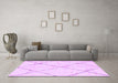 Machine Washable Solid Purple Modern Area Rugs in a Living Room, wshabs2916pur