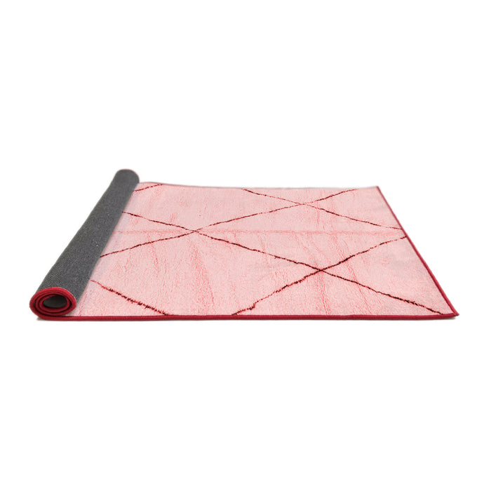 Solid Red Modern Area Rugs
