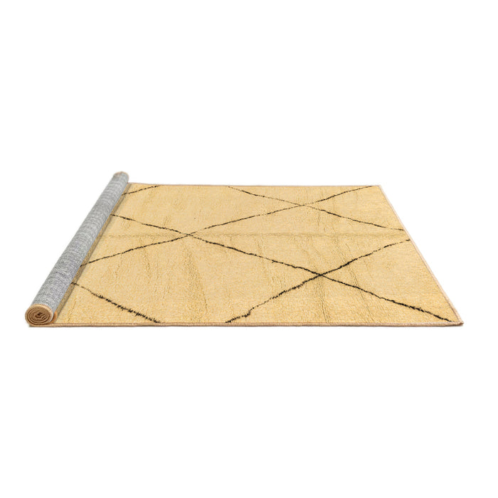 Sideview of Machine Washable Solid Brown Modern Rug, wshabs2916brn