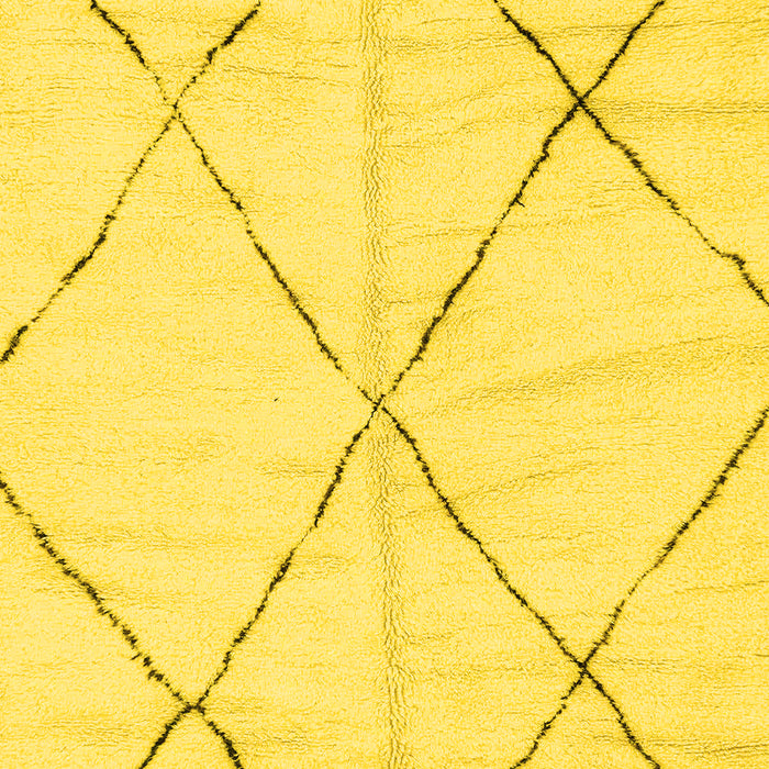 Solid Yellow Modern Rug, abs2916yw