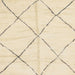 Square Abstract Golden Blonde Gold Solid Rug, abs2916