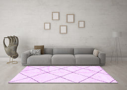 Machine Washable Solid Purple Modern Area Rugs in a Living Room, wshabs2917pur