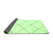 Sideview of Solid Green Modern Rug, abs2917grn