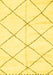 Solid Yellow Modern Rug, abs2917yw