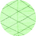 Round Solid Green Modern Rug, abs2917grn