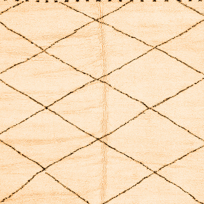 Square Solid Orange Modern Rug, abs2917org