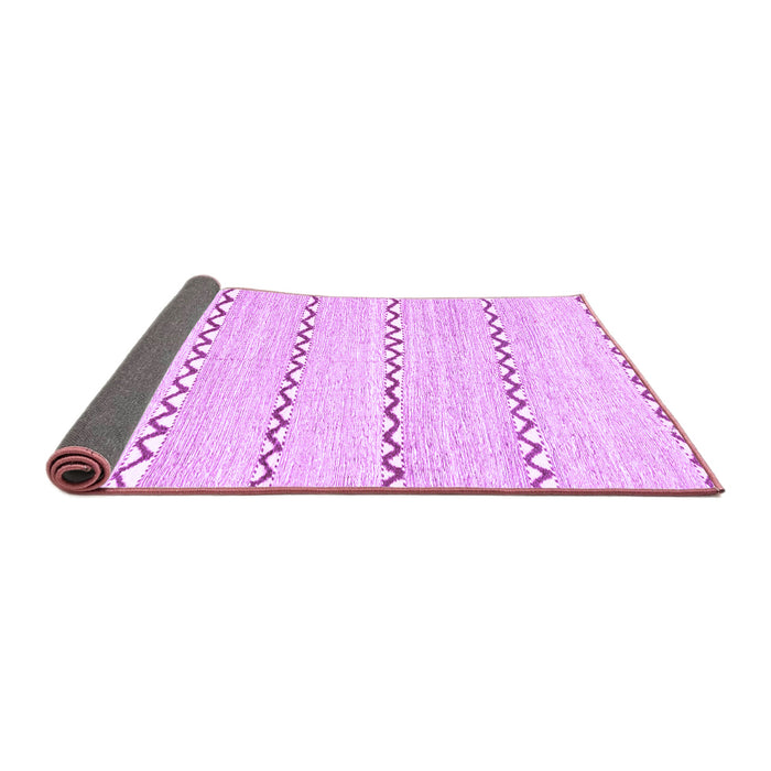 Sideview of Solid Purple Modern Rug, abs2918pur