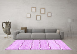 Machine Washable Solid Purple Modern Area Rugs in a Living Room, wshabs2918pur
