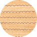 Round Solid Orange Modern Rug, abs2918org