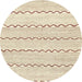 Round Abstract Brown Solid Rug, abs2918