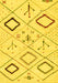 Machine Washable Solid Yellow Modern Rug, wshabs2919yw