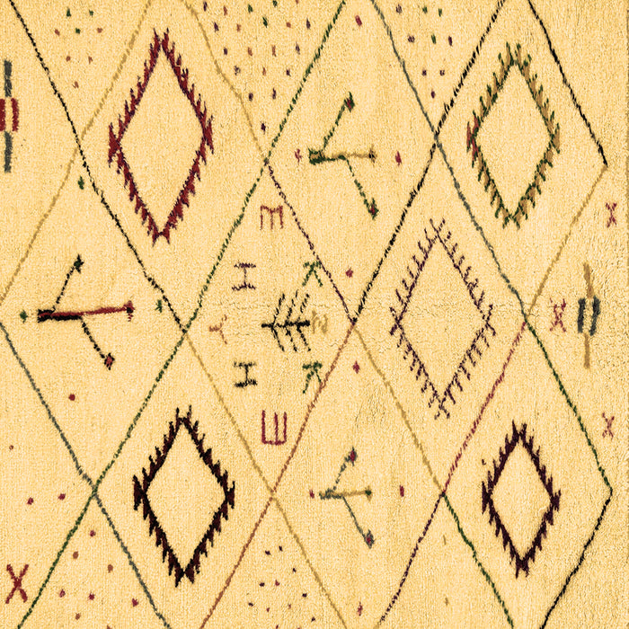 Square Solid Brown Modern Rug, abs2919brn