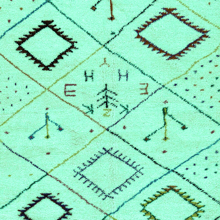 Machine Washable Solid Turquoise Modern Area Rugs, wshabs2919turq