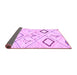 Sideview of Solid Purple Modern Rug, abs2919pur