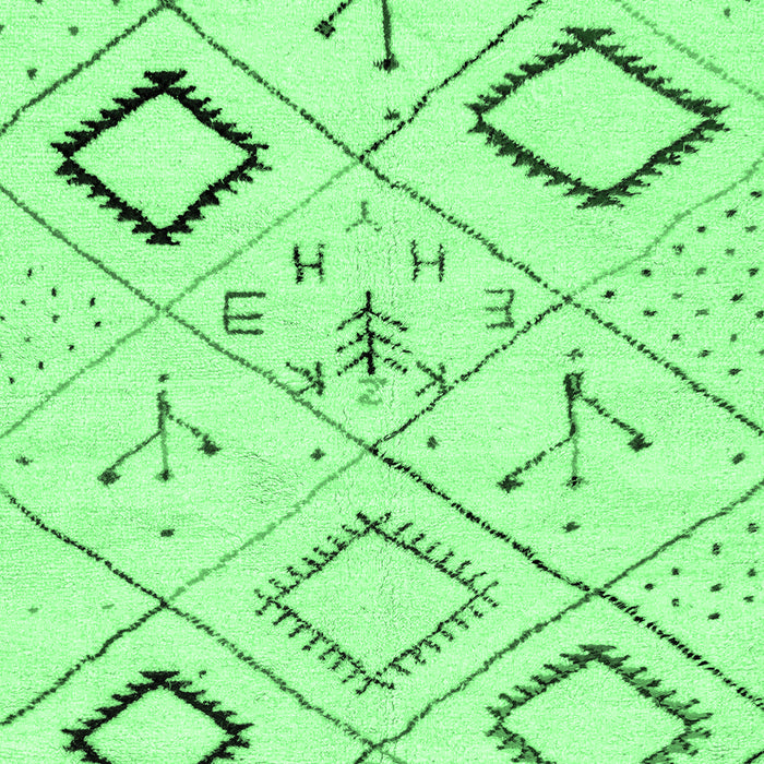 Machine Washable Solid Emerald Green Modern Area Rugs, wshabs2919emgrn