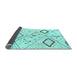 Sideview of Solid Light Blue Modern Rug, abs2919lblu