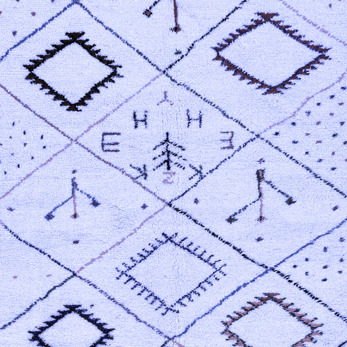 Machine Washable Solid Blue Modern Rug, wshabs2919blu