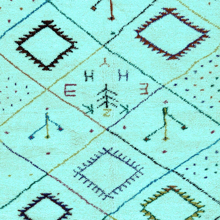 Machine Washable Solid Light Blue Modern Rug, wshabs2919lblu