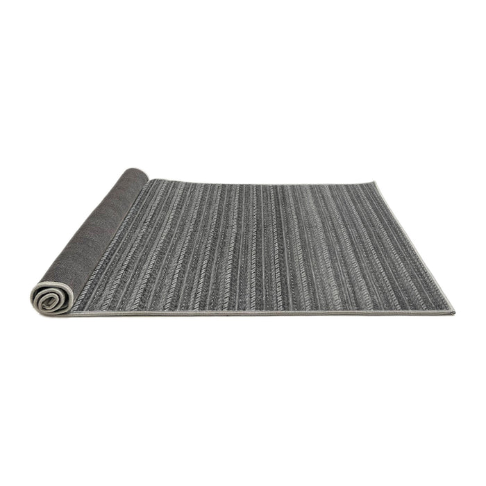 Sideview of Oriental Gray Modern Rug, abs291gry