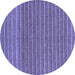 Round Oriental Blue Modern Rug, abs291blu