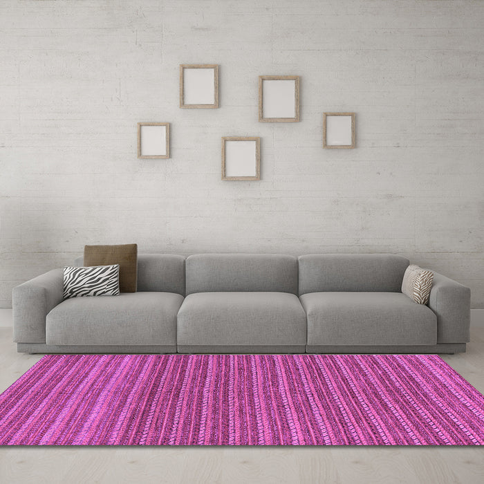 Machine Washable Oriental Purple Modern Area Rugs in a Living Room, wshabs291pur