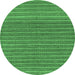 Round Oriental Emerald Green Modern Rug, abs291emgrn