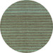 Round Machine Washable Oriental Light Blue Modern Rug, wshabs291lblu