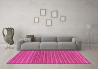 Machine Washable Oriental Pink Modern Rug, wshabs291pnk