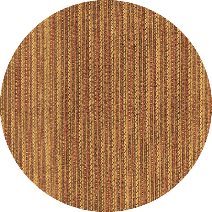 Round Oriental Brown Modern Rug, abs291brn