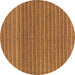 Round Oriental Brown Modern Rug, abs291brn