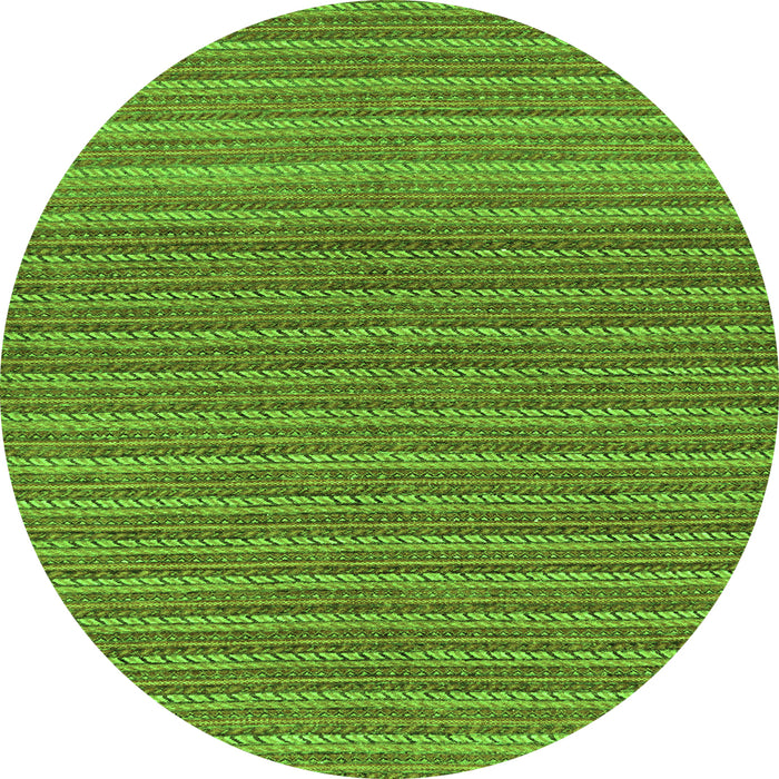 Round Oriental Green Modern Rug, abs291grn