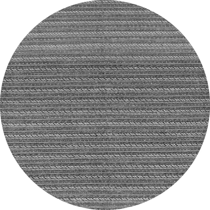 Round Oriental Gray Modern Rug, abs291gry