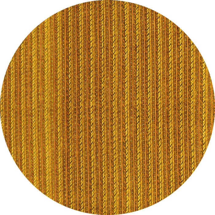 Round Oriental Yellow Modern Rug, abs291yw