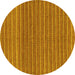 Round Oriental Yellow Modern Rug, abs291yw